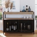 Ver imagem 1 de Buffet/Adega Industrial York com 100 cm - Carvalho/Preto