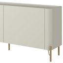 Ver imagem 6 de Rack para Sala de Estar Tv 75 Pol 4 Portas Pés Industrial Dourado Alef I03 Luna - Lyam Decor