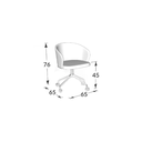 Ver imagem 3 de Cadeira Poltrona Chanel Giro com Rodízios Fastsofajmar