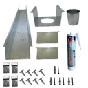 Ver imagem 1 de Kit Calha Telhado Cocho Divisa Platibanda 2 Mts Galvanizada Galvocalhas Calha Galvanizada Saída Redo
