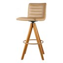 Ver imagem 1 de Banqueta Giratória Alta Bancada Cozinha Couríssimo Madeira