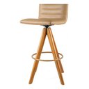 Ver imagem 2 de Banqueta Giratória Alta Bancada Cozinha Couríssimo Madeira