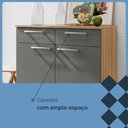 Ver imagem 3 de Balcão (com Tampo) 2 Portas 2 Gavetas Nala Plus Freijo/gris - Ssx Multicoisas
