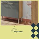 Ver imagem 4 de Balcão (com Tampo) 2 Portas 2 Gavetas Nala Plus Freijo/gris - Ssx Multicoisas