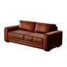 Sofá Decorativo Sala de Estar Champions 2 Lugares 150cm Couro Conhaque - Mozzelar - 5