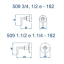Ver imagem 2 de Acabamento P/ Base Deca e Similares 3/4" Grafite 509 Gl182 Fani