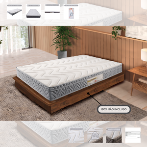 Colchão Máximus Ultra Firme Solteiro 188 Cm X 88 Cm X 17 Cm Ecosono