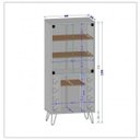 Ver imagem 4 de Conjunto Painel Âmbar para TV até 65 Polegadas e Cristaleira Scala Pés de Metal Móveis Bechara