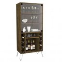 Ver imagem 5 de Conjunto Painel Âmbar para TV até 65 Polegadas e Cristaleira Scala Pés de Metal Móveis Bechara