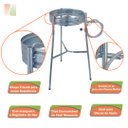 Ver imagem 3 de Fogareiro À Gás Alta Pressão com Suporte Tripé