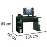 Mesa de Computador Gamer Preto/verde - 3