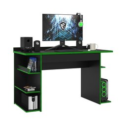 Mesa de Computador Gamer Preto/verde - 2