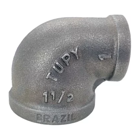 Cotovelo Tupy de Redução 1.1/2" X 1" Cotovelo Metal Galvanizado Redução 1.1/2" X 1" Polegada Tupy Tu