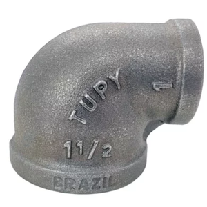 Cotovelo Tupy de Redução 1.1/2" X 1" Cotovelo Metal Galvanizado Redução 1.1/2" X 1" Polegada Tupy Tu