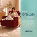 Ver imagem 7 de Kit 2 Poltronas Decorativas Serena Suede para Sala Recepção Escritório Conforto Luxo Contemporâneas