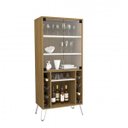 Ver imagem 6 de Conjunto Painel Âmbar para TV até 65 Polegadas e Cristaleira Scala Pés de Metal 