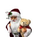 Ver imagem 2 de Papai Noel com Saco de Presente e Urso 40 Cm Vm 25608