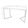 Mesa Industrial Base Ferro Preto em V Tampo 137x90 Branco 4 Cadeiras Eames Madeira Assento Branco - 4