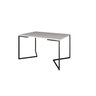 Mesa Industrial Base Ferro Preto em V Tampo 137x90 Branco 4 Cadeiras Eames Madeira Assento Branco - 3