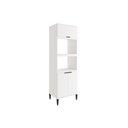 Ver imagem 1 de Paneleiro de Cozinha Alpha 2511 Torre Quente C/ 2 Fornos 3 Portas 70cm Branco - Carraro