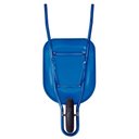Ver imagem 2 de Carrinho de Mão Tramontina com Caçamba Rasa Plástica Azul 50 L, Braço Metálico e Pneu com Câ
