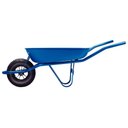 Ver imagem 5 de Carrinho de Mão Tramontina com Caçamba Rasa Plástica Azul 50 L, Braço Metálico e Pneu com Câ
