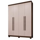 Ver imagem 1 de Guarda Roupa New Master 4 Portas Benetil Imbuia/off White