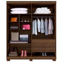 Ver imagem 2 de Guarda Roupa New Master 4 Portas Benetil Imbuia/off White