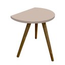 Ver imagem 2 de Kit 2 Mesas de Apoio Redonda Nuova Tripé Palito Retrô - de Parede 40cm:Nude Vel