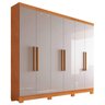 Guarda Roupa Sergipe Casal 6 Portas 2 Gavetas Bianchi Cor Naturale Off White - 1