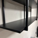 Ver imagem 6 de Nicho Suspenso Aéreo Vintage Estante Cozinha Estilo Retro Preto Edecasamoveis