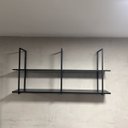 Ver imagem 3 de Nicho Suspenso Aéreo Vintage Estante Cozinha Estilo Retro Preto Edecasamoveis