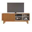 Ver imagem 2 de Rack para Tv até 70 Polegadas Sereno Candian 1 Porta Cinamomo/off White - Jcm Móveis