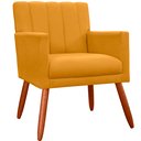 Ver imagem 2 de Kit 2 Poltrona Decorativa Miami Mostarda para Sala de Estar Recepção