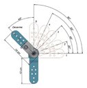 Ver imagem 6 de 2 Par Catraca para Encosto de Sofá Reclinável 4 Estágios Aço Galvanizado - Arkell