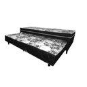 Ver imagem 1 de Cama Box Solteiro Conjugada Ortopédica Metalasse C/ Cama Auxiliar Tampo Branco 88 x 188