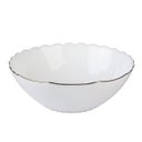 Ver imagem 1 de Bowl Tetis em Vidro Opalino Gold Rim 470ml - Lhermitage