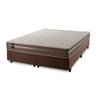 Conjunto Cama Box Super King c/ Molas Ensacadas Georgia Marrom 193x203x60 - 5