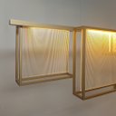 Ver imagem 7 de Lustre Almenara Dourado 220v