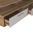 Ver imagem 4 de Rack para Tv até 75 Polegadas 2 Gavetas com Iluminação Led Ravenna Art In Móveis