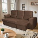 Ver imagem 1 de Sofá Retrátil Reclinável America 2,30m Suede