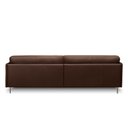 Ver imagem 7 de Sofá Decorativo Anthony 4 Lugares Sala de Estar 270cm Pés em Aço Couro Marrom Chocolate G88 - Gran B