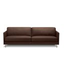 Ver imagem 6 de Sofá Decorativo Anthony 4 Lugares Sala de Estar 270cm Pés em Aço Couro Marrom Chocolate G88 - Gran B