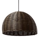 Ver imagem 2 de Pendente Junco Poptem Meia Esfera 45cm Tabaco