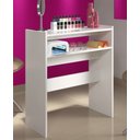 Ver imagem 6 de Mesa Manicure Salão de Beleza Prateleiras p/ Esmaltes ClickForte Branco