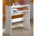 Ver imagem 5 de Mesa Manicure Salão de Beleza Prateleiras p/ Esmaltes ClickForte Branco