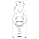 Ver imagem 4 de Torneira para Tanque 10cm Modelo de Parede Linha Búzios 1/2'' e 3/4'' Abs Cor Branco Durín