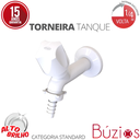 Ver imagem 2 de Torneira para Tanque 10cm Modelo de Parede Linha Búzios 1/2'' e 3/4'' Abs Cor Branco Durín