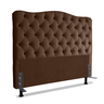 Cabeceira Para Cama Box Queen 1,6 M Realeza:Suede Marrom - 1