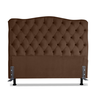 Cabeceira Para Cama Box Queen 1,6 M Realeza:Suede Marrom - 2